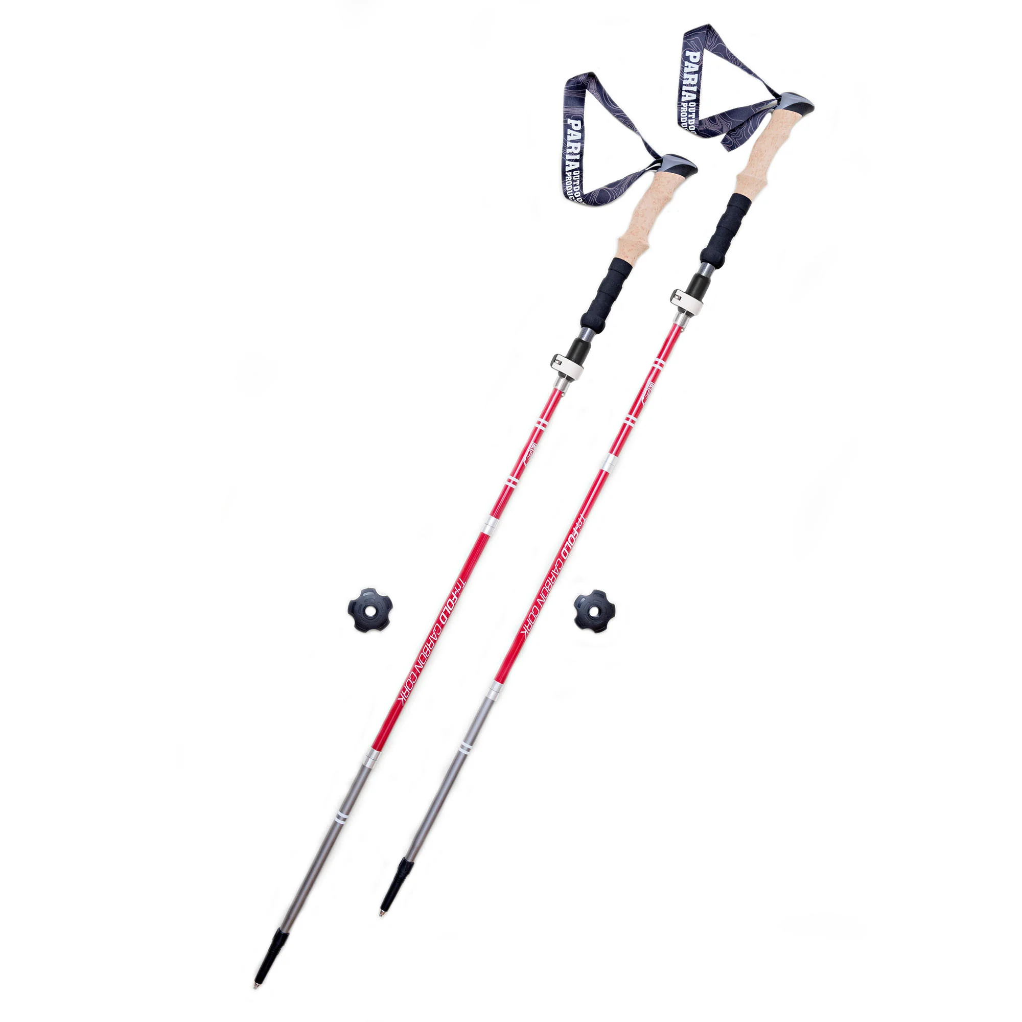 Tri-Fold Carbon Cork Trekking Poles - Image 6