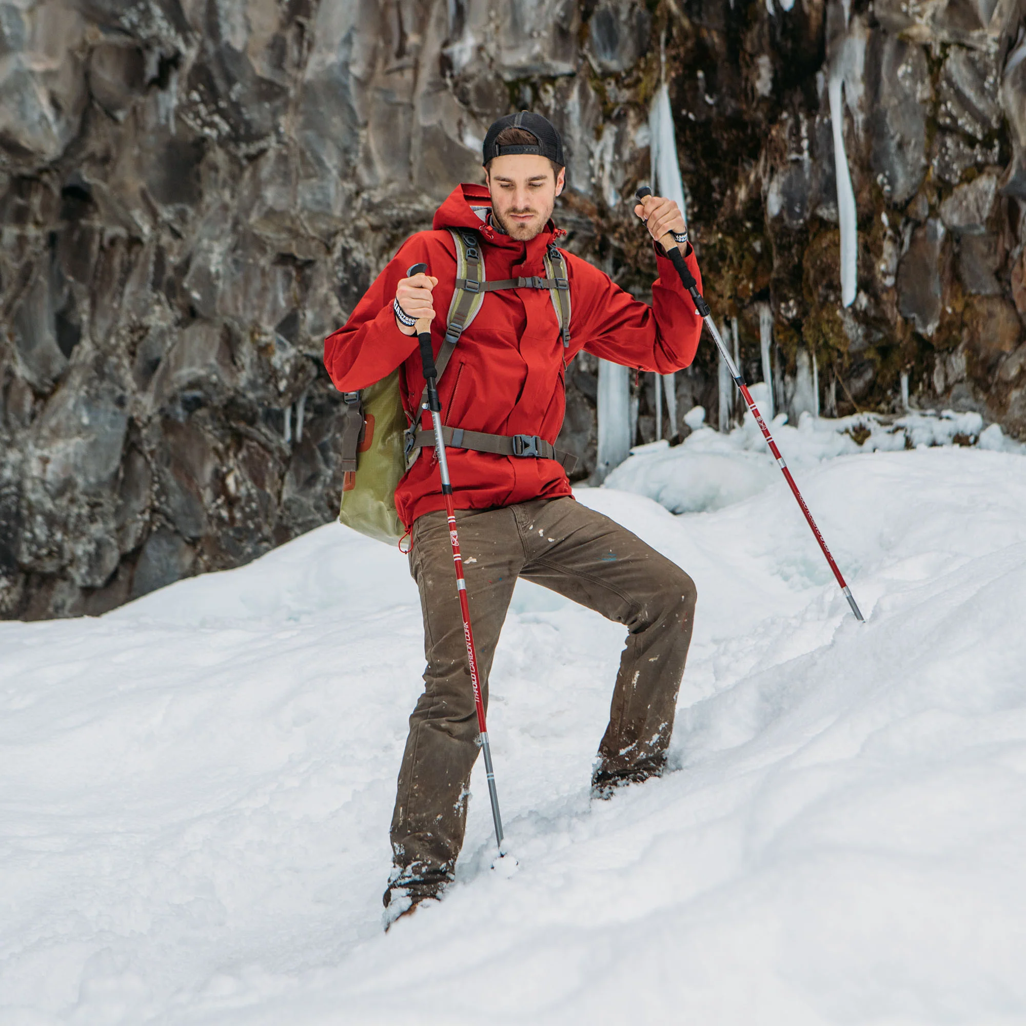 Tri-Fold Carbon Cork Trekking Poles - Image 9